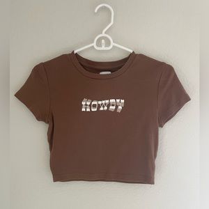 Princess Polly Howdy Cropped Tee